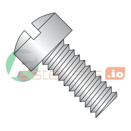 #10-24 X 3/4 In Slotted Fillister Machine Screw, Plain 18-8 Stainless Steel, 2000 PK